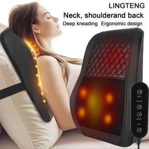 Heat therapy + 3D kneading back massager