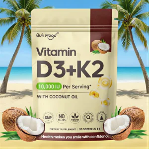 Vitamin D3+K2 Supplement Capsules