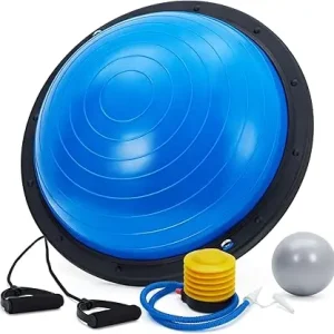 Half Exercise Ball with Non-Slip Base
