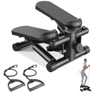 Mini Stepper with Resistance Bands & LCD Monitor